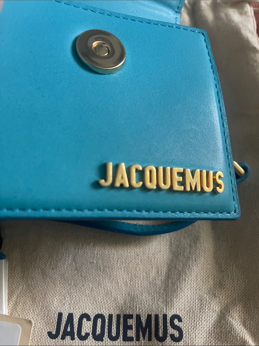 Jacquemus Mini Le Chiquito Bag in Turquoise Blue - Picture 4 of 5